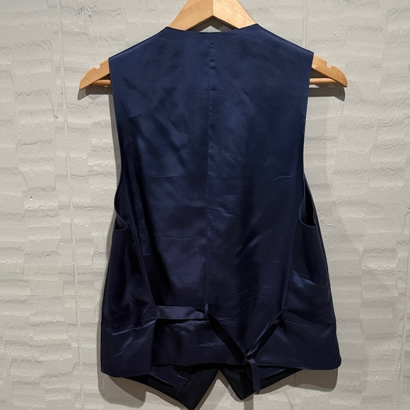 Suit Supply Navy Wool Vest/Waistcoat - Picture 4 of 6